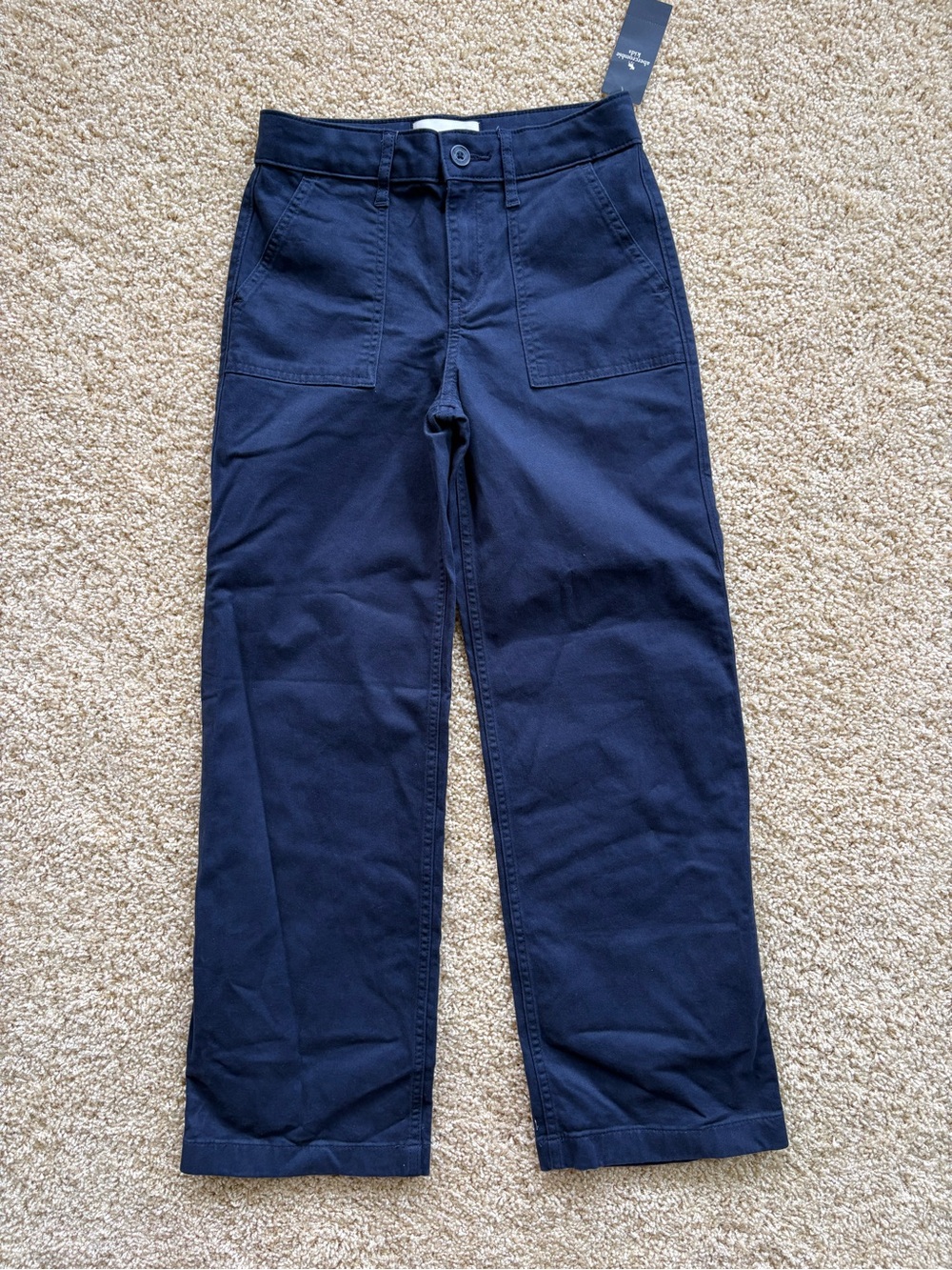 abercrombie kids navy wide-leg casual pants